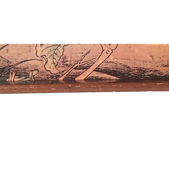 Vintage Wooden TV Tray White Swan Lap Desk Food Tray With Handles MCM 17"X12" - Picture 3 of 10